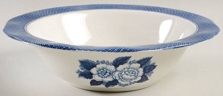 Lochs of Scotland Blue 9" Round Vegetable Bowl