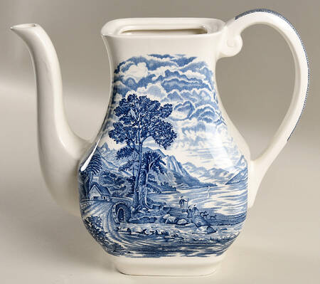 Lochs of Scotland Blue Coffee Pot No Lid