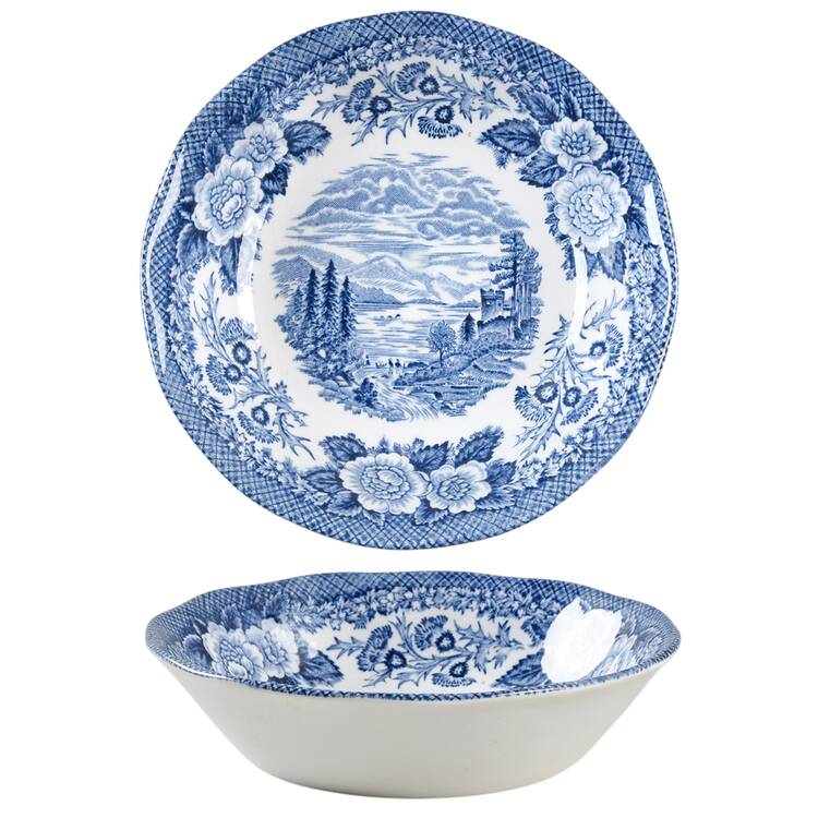 Lochs of Scotland Blue Fruit/Dessert (Sauce) Bowl