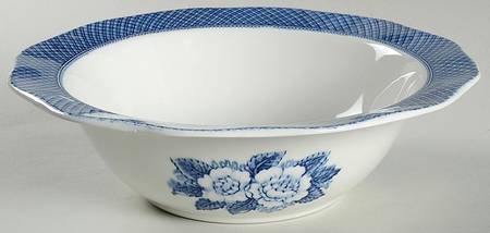 Lochs of Scotland Blue Round Vegetable No Lid