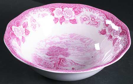 Lochs of Scotland Red 9" Round Vegetable Bowl