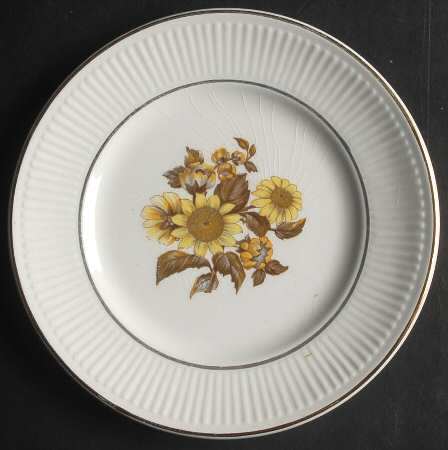 Sunflower Bread & Butter Plate