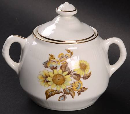 Sunflower Sugar Bowl & Lid