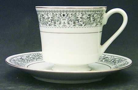 Ambassador Footed Cup & Saucer Set