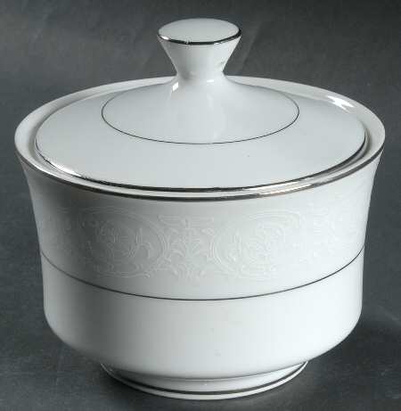 Platinum Lace Sugar Bowl & Lid