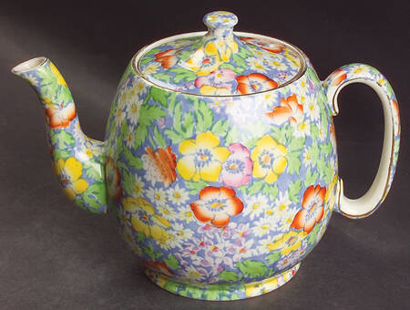 Anemone Blue Countess Teapot & Lid