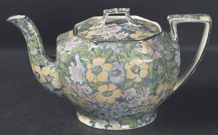 Anemone Blue Ajax Teapot & Lid