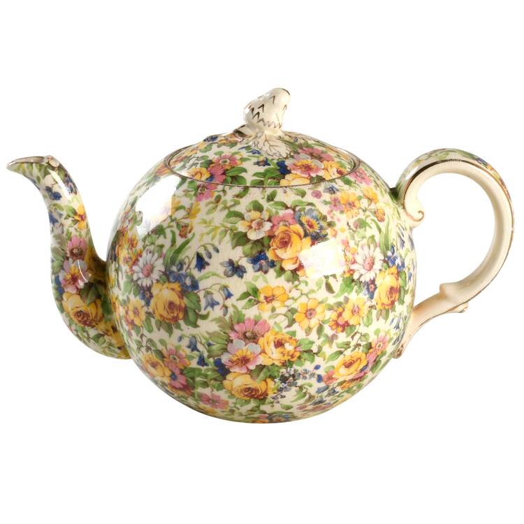Bedale (Gold Trim) Elite Tea Pot & Lid