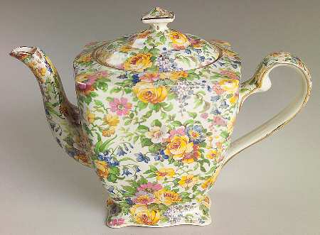 Bedale (Gold Trim) Mini Teapot & Lid