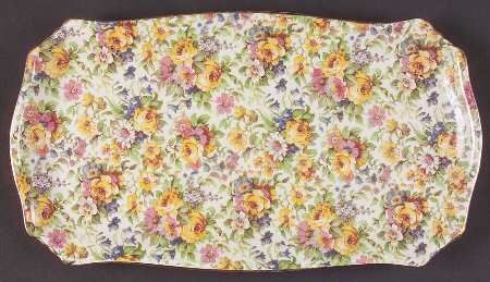 Bedale (Gold Trim) Large Sandwich Tray