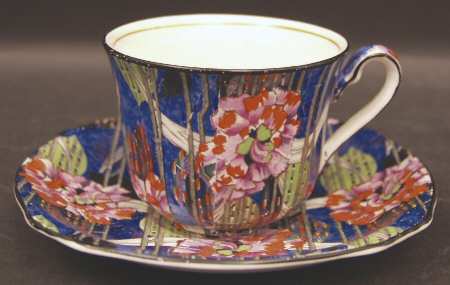 Carnation Flat Cup & Saucer Set