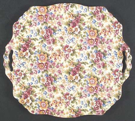 Cheadle Square Handled Cake Plate