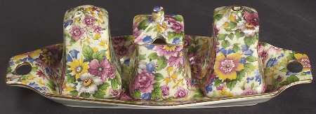 Cheadle (3 Piece) Cruet Set with Tray (S&P, Mustard)