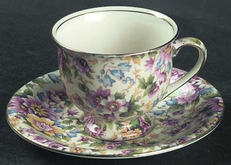 Cheadle Footed Demitasse Cup & Saucer Set
