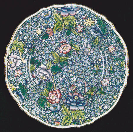 Chintz (Blue Anemone) Luncheon Plate