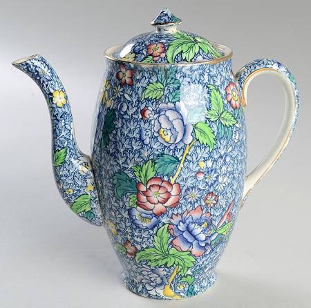 Chintz (Blue Anemone) Albans Shape Coffee Pot & Lid