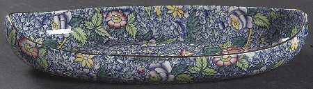 Chintz (Blue Anemone) Canoe Shape Tray