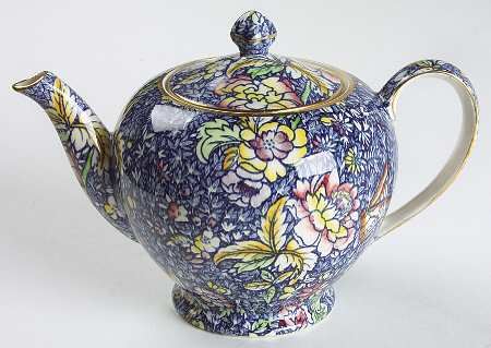 Chintz (Blue Anemone) Albans Tea Pot & Lid