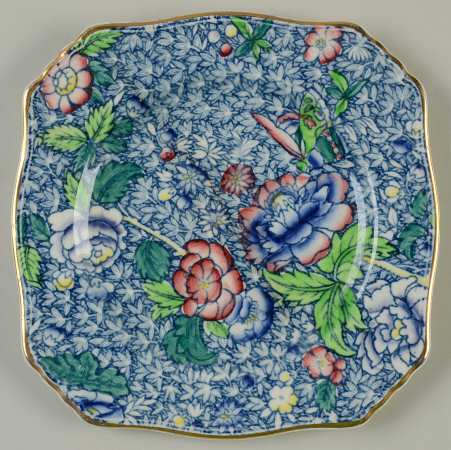 Chintz (Blue Anemone) Square Bread & Butter Plate