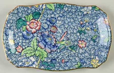 Chintz (Blue Anemone) Rectangular Tray