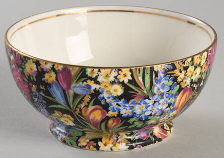 Crocus Black Albans Shape Open Sugar Bowl
