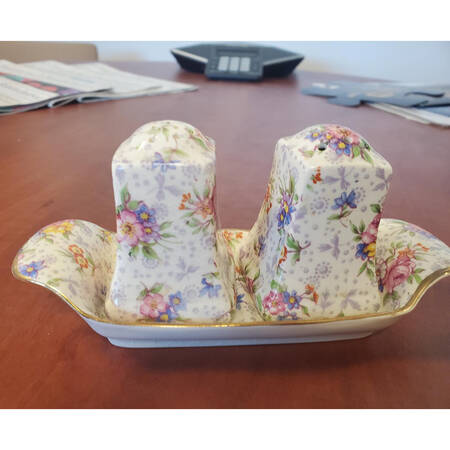 Eleanor (3 Pc) Salt & Pepper Tray Set