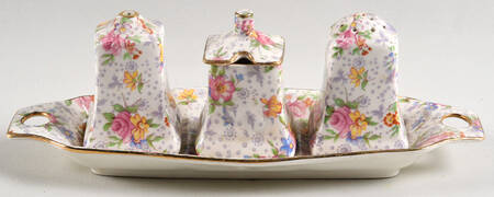Eleanor (3 Piece) Cruet Set with Tray (S&P, Mustard)