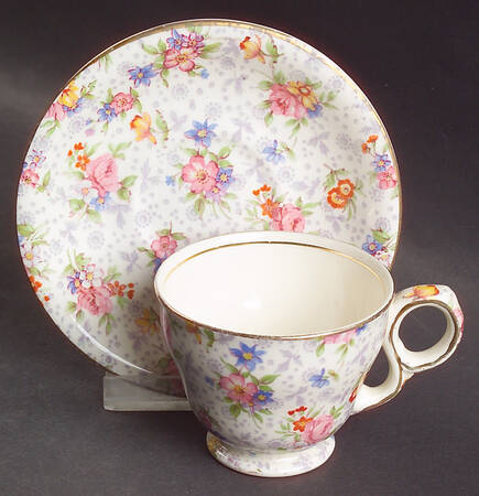 Eleanor Footed Demitasse Cup & Saucer Set