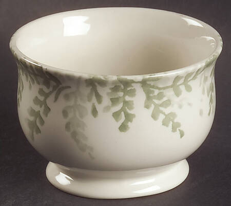 English Fern Open Sugar Bowl