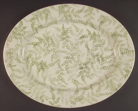 English Fern 17" Oval Serving Platter
