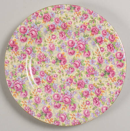 English Rose Salad Plate