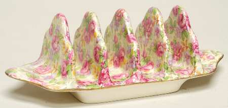 English Rose 4 Slice Toast Server
