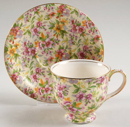 Estelle Footed Cup & Saucer Set