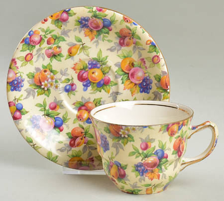Evesham Flat Cup & Saucer Set