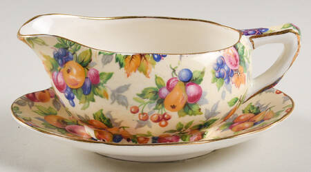 Evesham Individual Gravy Boat & Plate