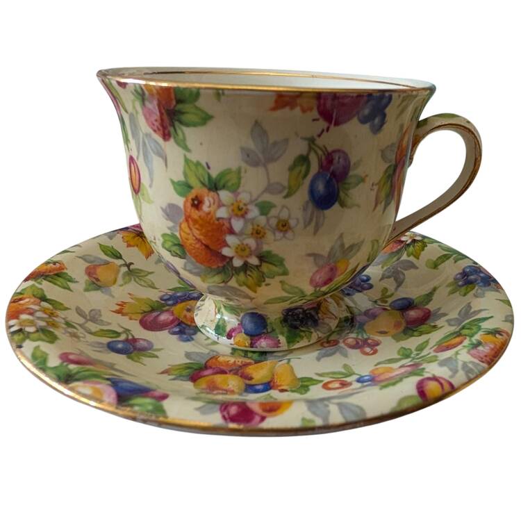 Evesham Footed Cup & Saucer Set