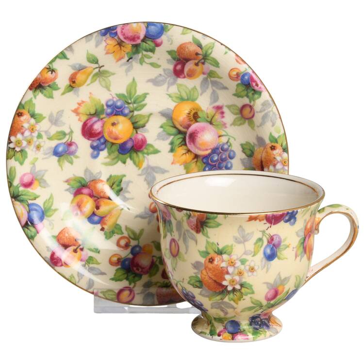 Evesham Footed Demitasse Cup & Saucer Set