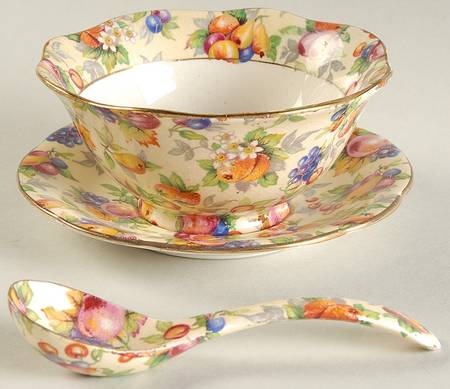 Evesham Mayonnaise & Ladle w/Underplate