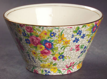 Fireglow (White Background) Hastings Shape Open Sugar Bowl