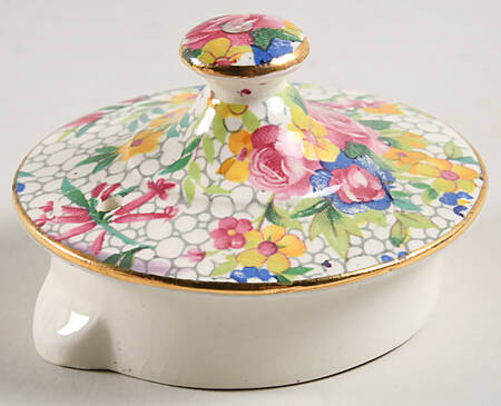 Fireglow (White Background) Individual Breakfast Set Teapot-Lid