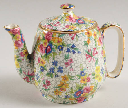Fireglow (White Background) Individual Breakfast Set Teapot & Lid by Royal Winton