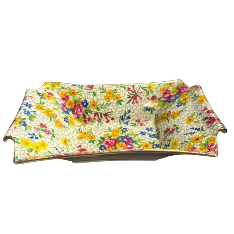 Fireglow (White Background) Rectangular Sweet Meat Dish