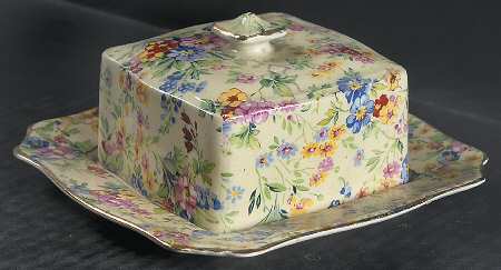 Floral Feast Square Covered Butter