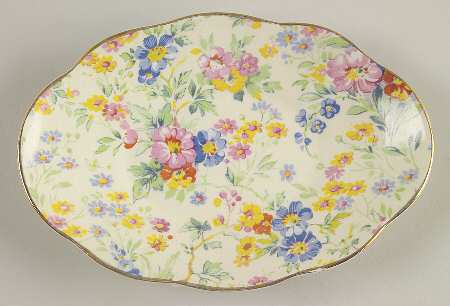Floral Feast Stand for Mint Boat