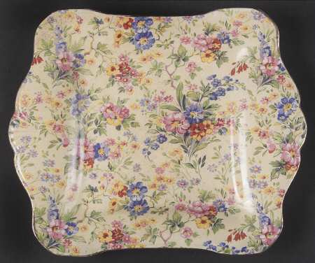Floral Feast 8" Square Tray