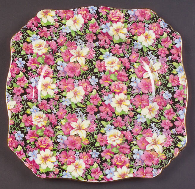Florence (Disc. 1963) Square Luncheon Plate