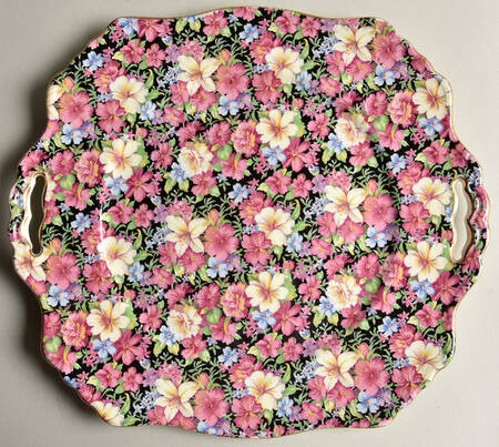 Florence (Disc. 1963) Square Handled Cake Plate