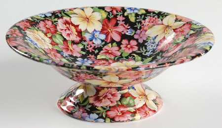 Florence (Earthenware, Circa 1995) Round Compote (Height X Width)