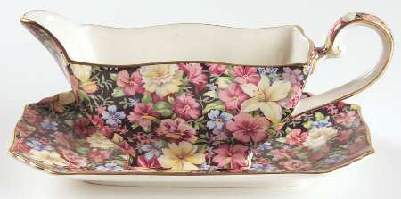 Florence (Earthenware, Circa 1995) Gravy Boat & Underplate