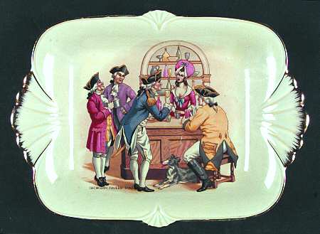 Gainsborough Fan Handle Rectangular Tray